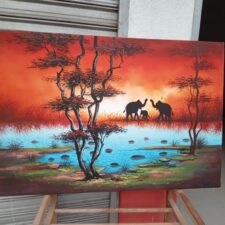 Eve with Elephant Wall Decor Crystal Decor